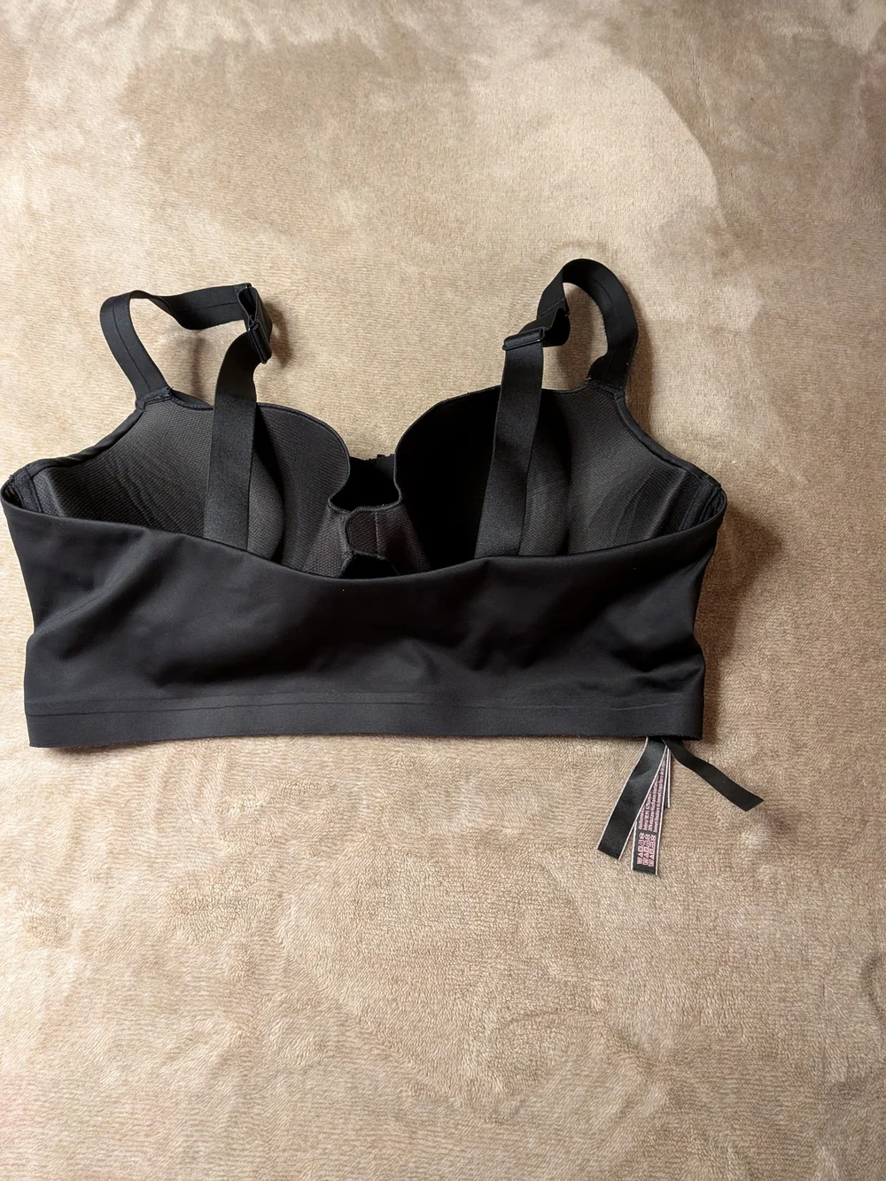 Victoria’s Secret VSX Black Front Zip High Impact Underwire Sports Bra 38D/DD